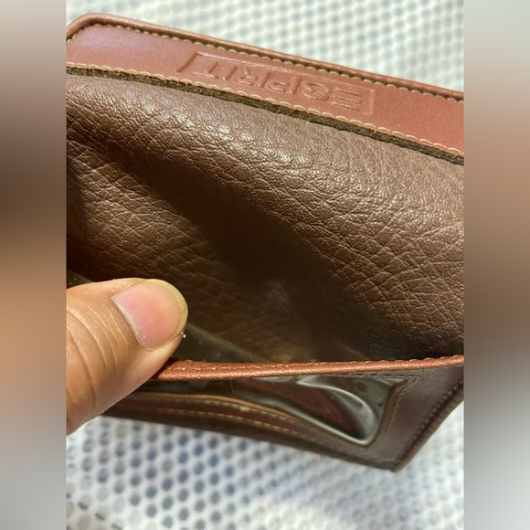 ESPRIT Chocolate Brown Leather Card Wallet - Picture 3 of 6